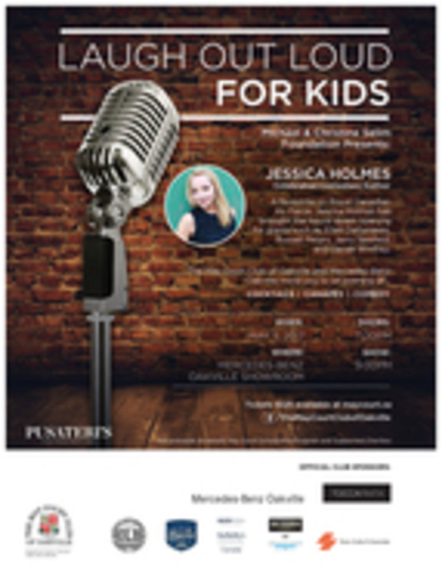 Laugh Out Loud for Kids with Jessica Holmes! –  May 5, 2017 